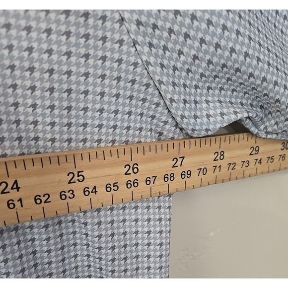 Birdie Bound Golf Shirt Mens 3XL Gray Blue  1/4 Zip  Long Sleeve Geometric Print - Picture 7 of 14